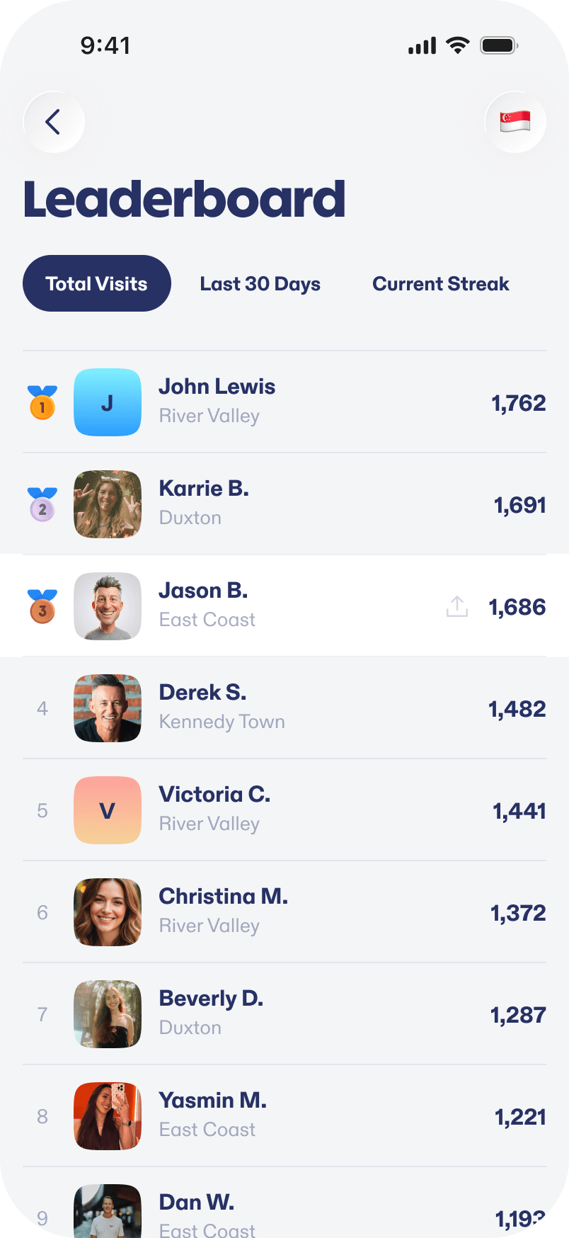 App account screenshot