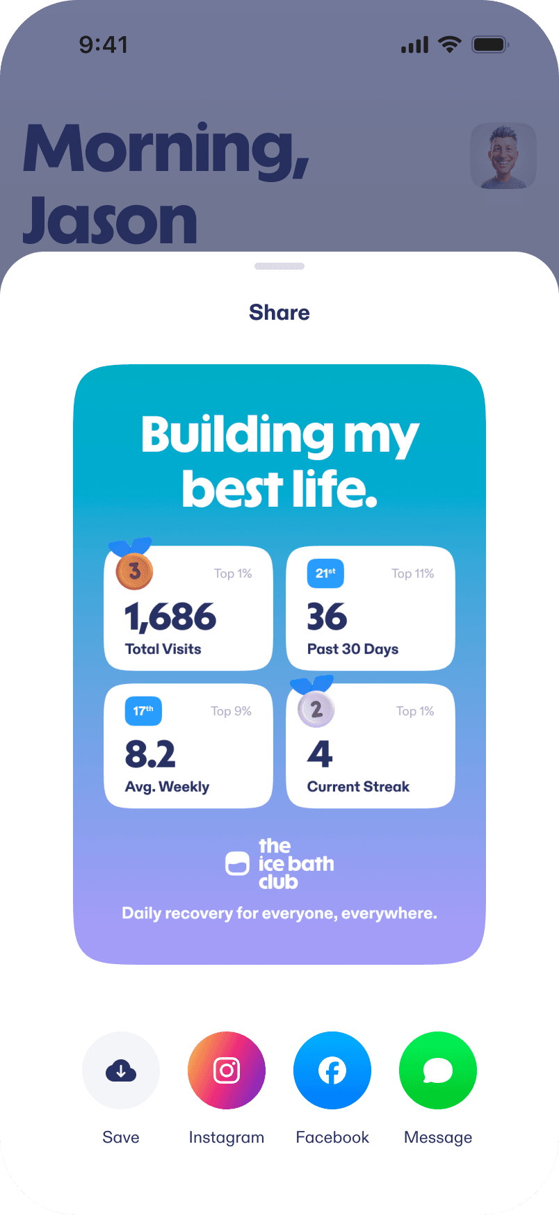 App account screenshot