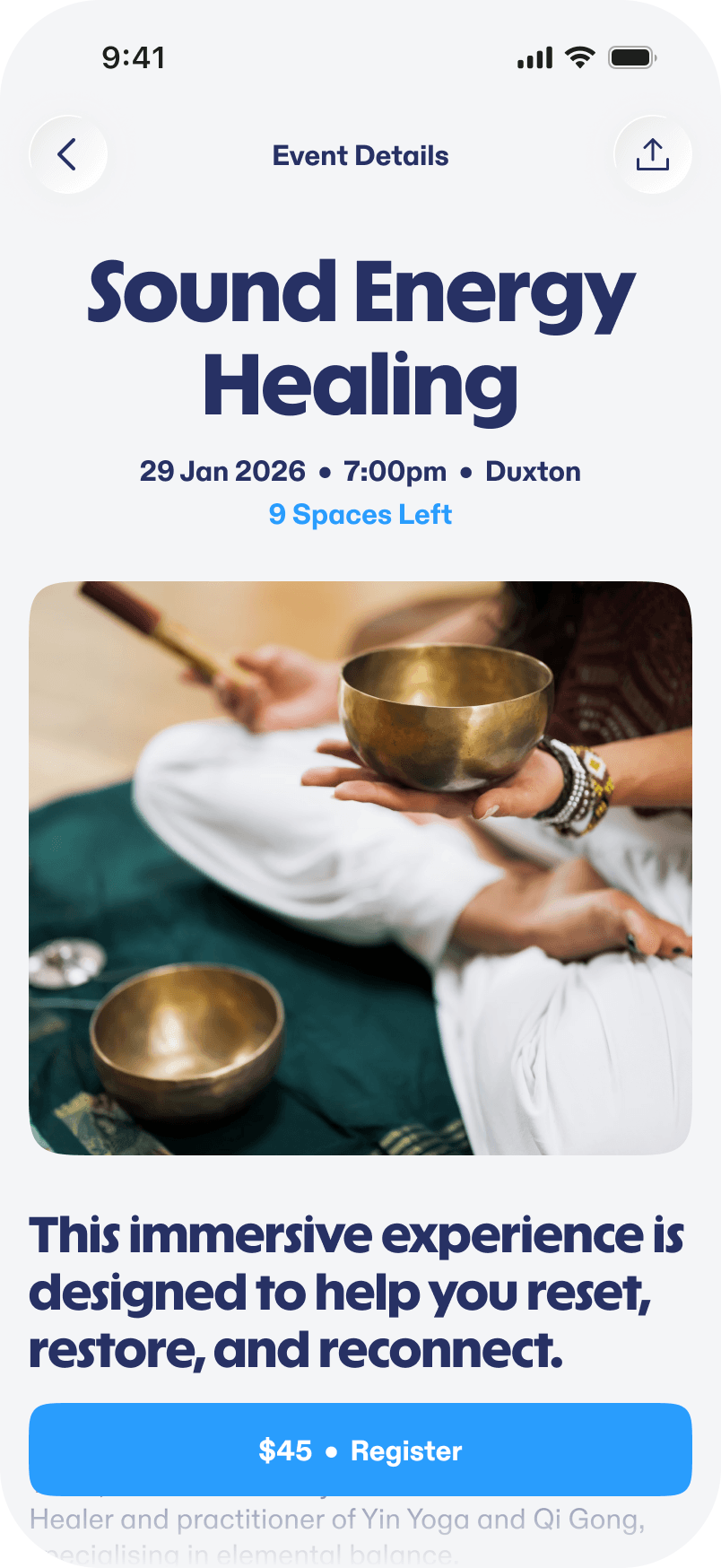 App account screenshot