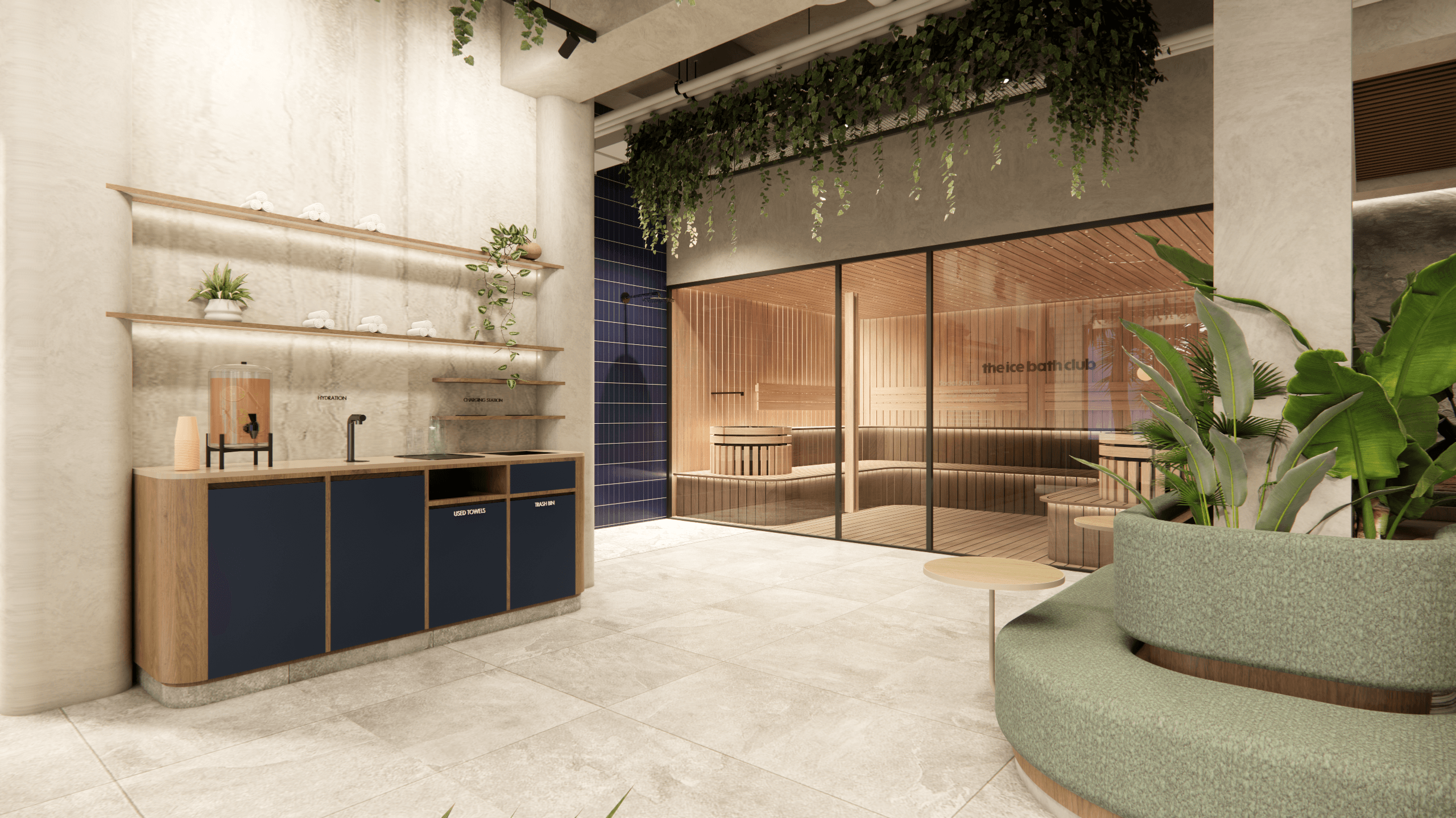 Alexandra reception and sauna